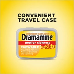 Dramamine Kids lactose-free formulation suitable for dairy concerns.