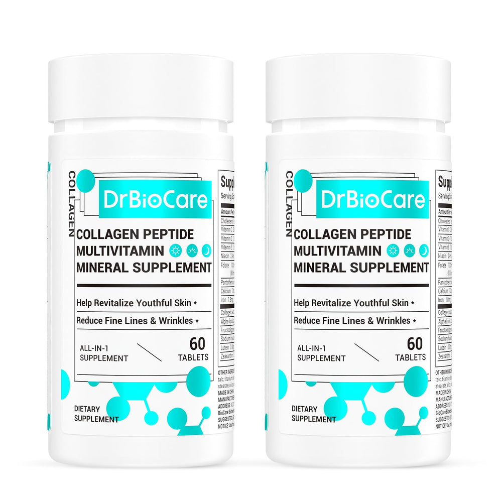 DrBioCare Collagen Peptides for Women bottle showcasing daily beauty support