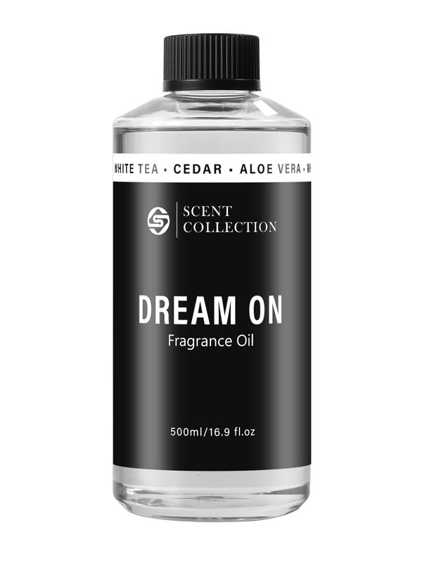 Dream On diffuser oil 500ml packaging with White Tea aroma