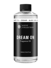 Dream On diffuser oil 500ml packaging with White Tea aroma