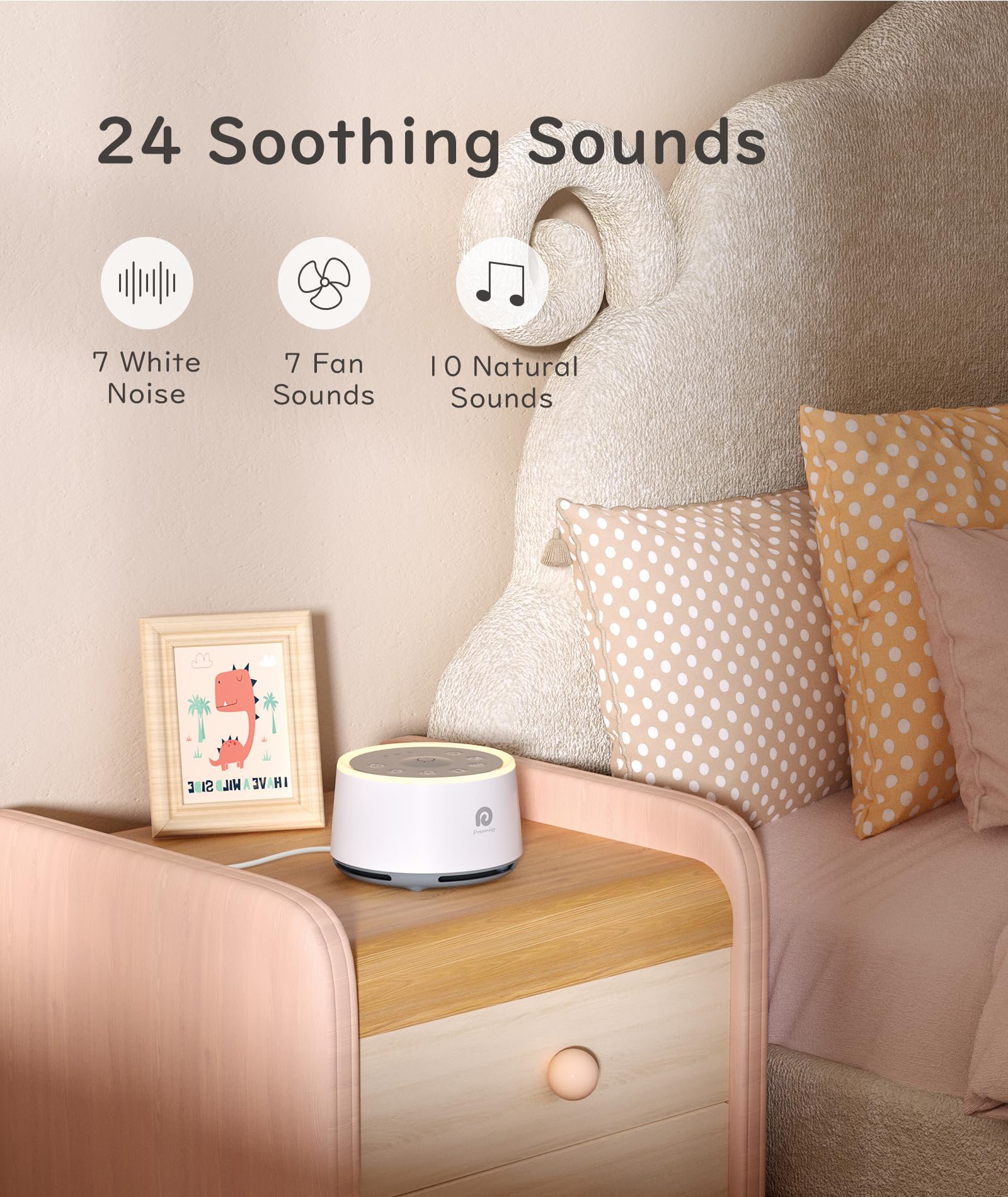 Dreamegg D1 24 high-fidelity sounds catalog for sleep and focus