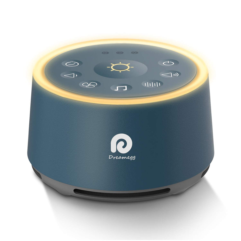 Dreamegg D1 front view highlights compact design for bedside sleep setups.