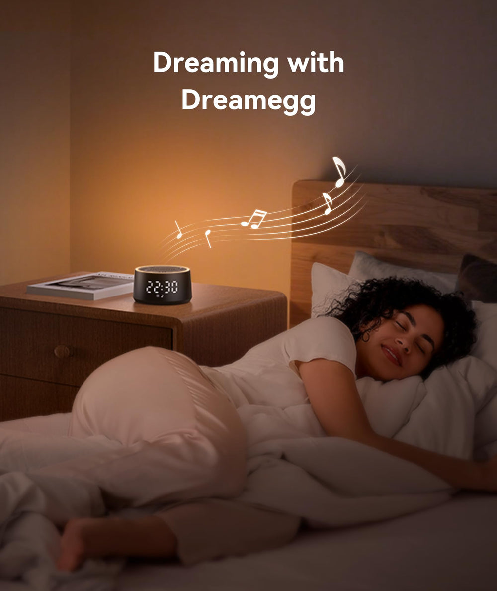 Dreamegg D1 Nova alarms and sounds for a natural wake-up routine.