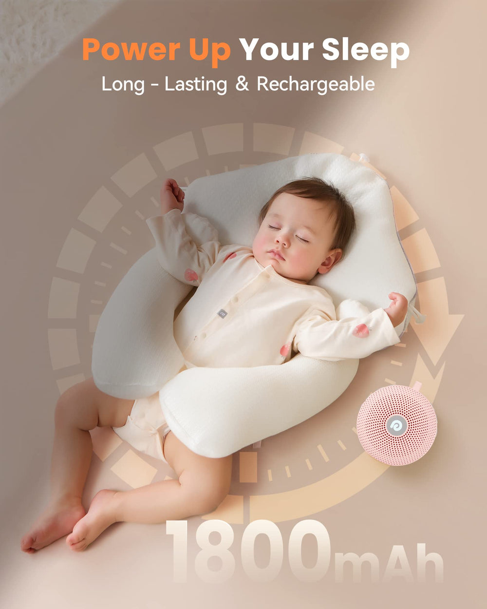 Dreamegg D11 Max noise-canceling function reduces distractions for calmer nights.