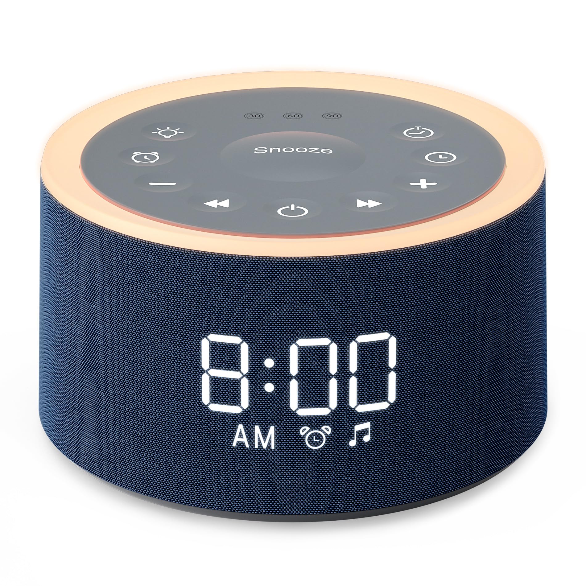 Dreamegg D1+ bedside display with quick controls for easy sleep setup.
