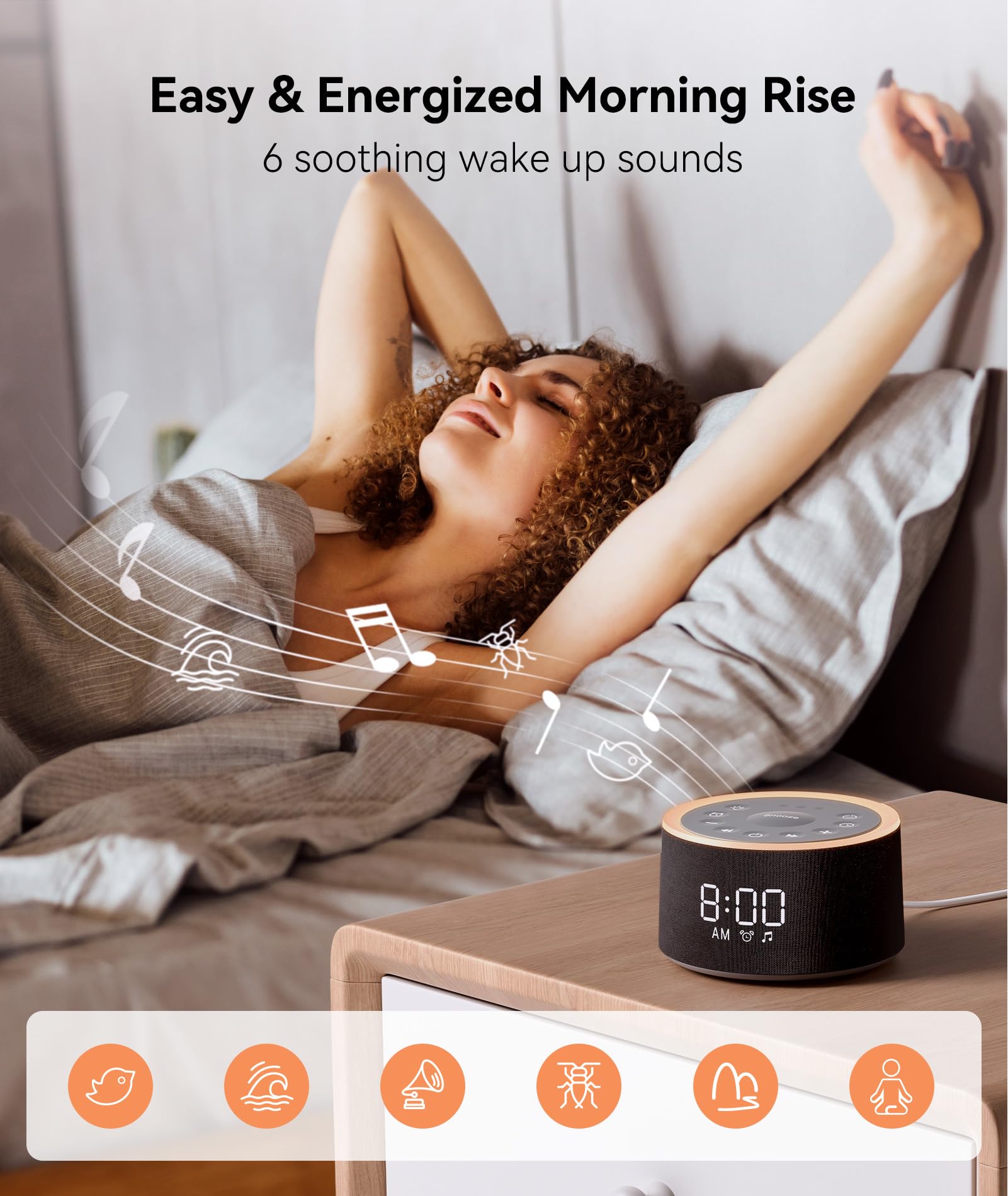 Dreamegg D1+ compact design saving space on a clutter-free nightstand