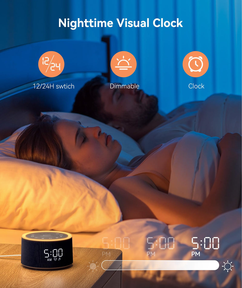 Dreamegg D1+ compact space-saving design keeps nightstands tidy while delivering sound and light features.