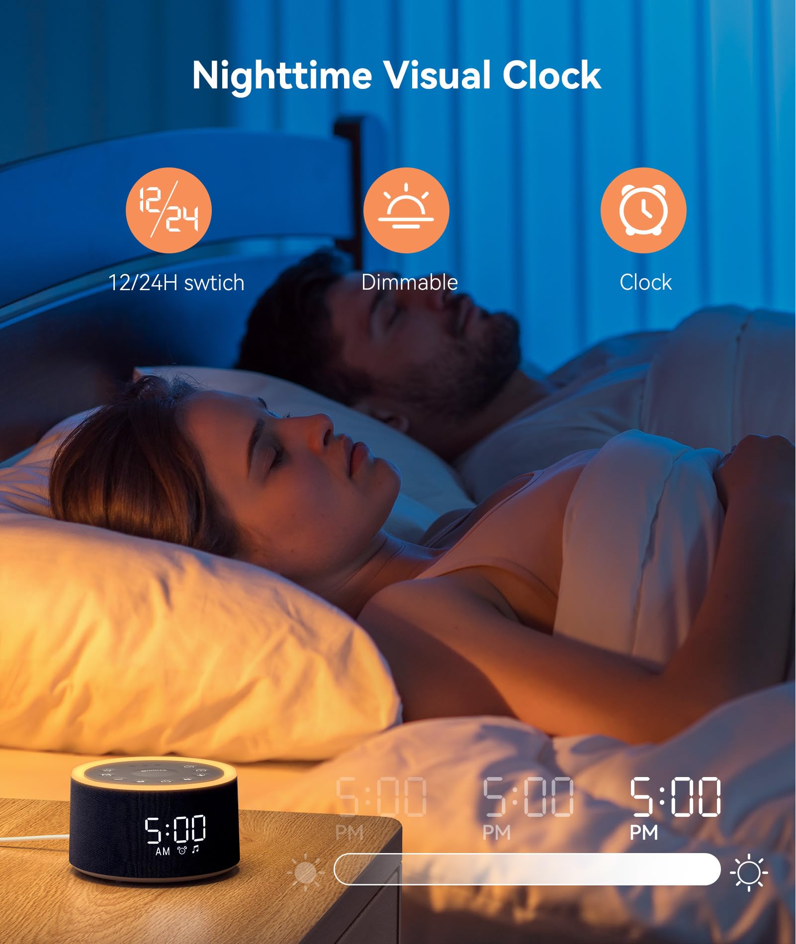Dreamegg D1+ compact space-saving design keeps nightstands tidy while delivering sound and light features.