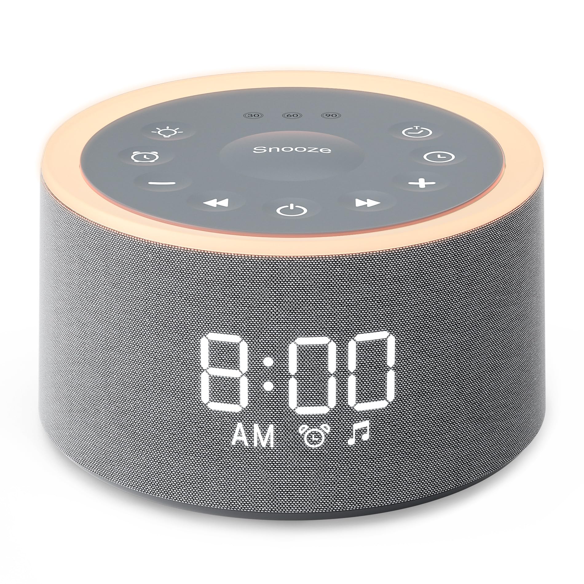 Dreamegg D1+ front view shows compact sleep device for nightstands