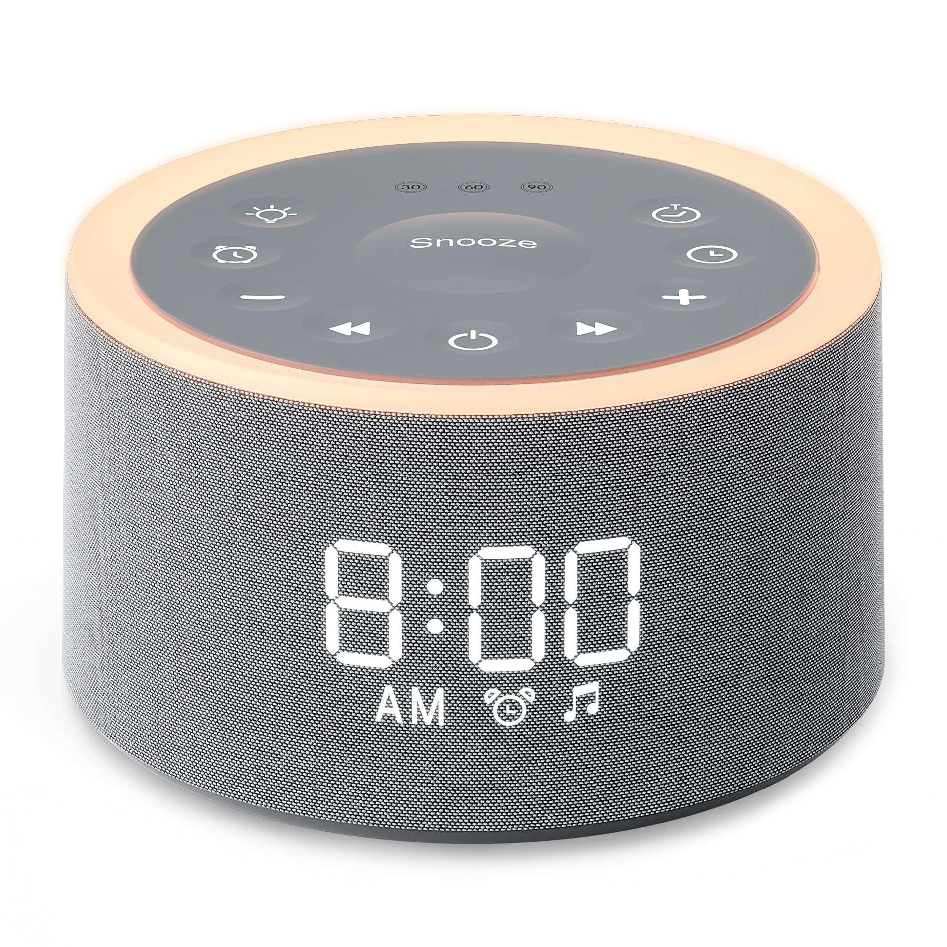 Dreamegg D1+ front view shows compact sleep device for nightstands