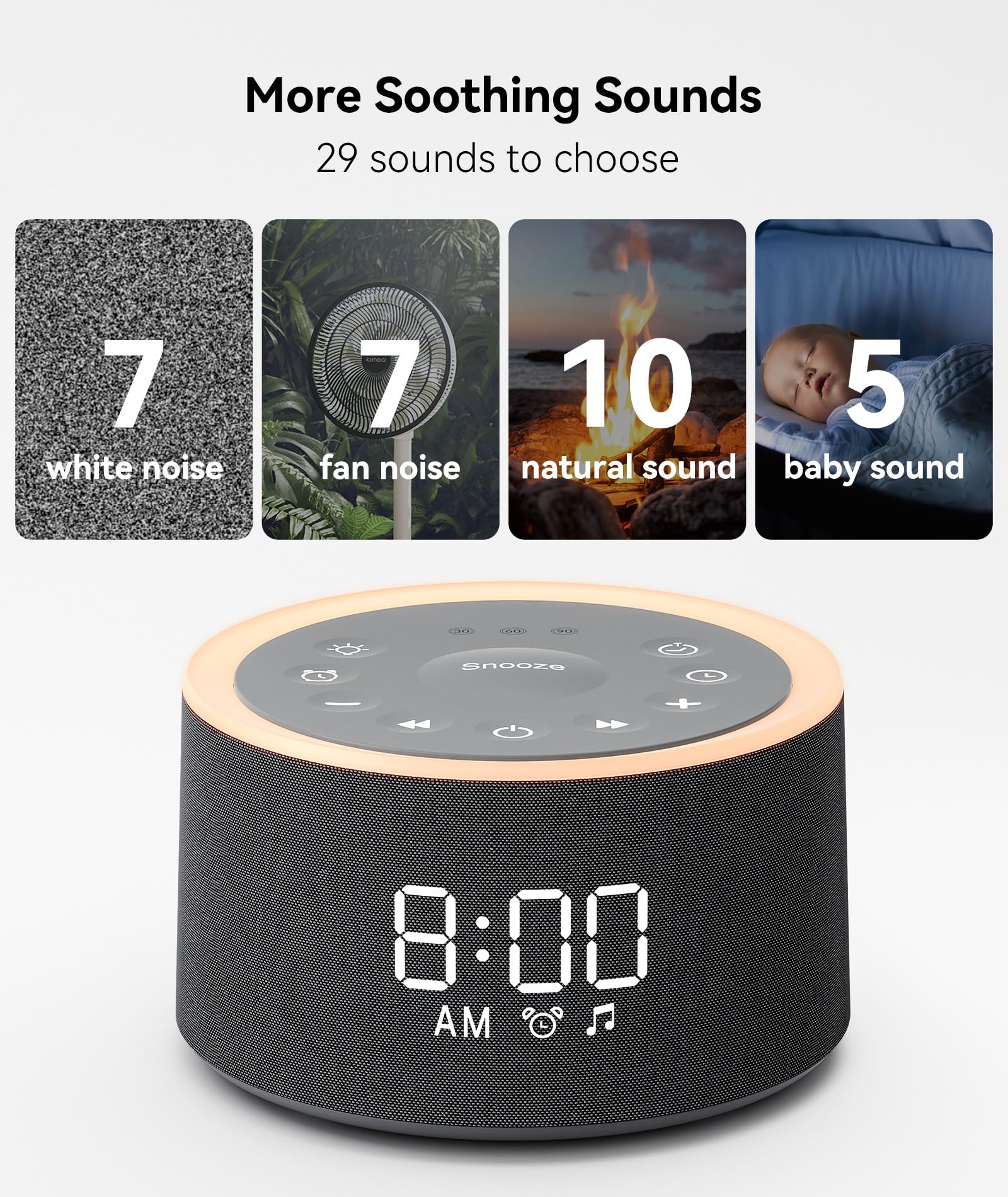 Dreamegg D1+ warm night light creating cozy ambiance for night tasks