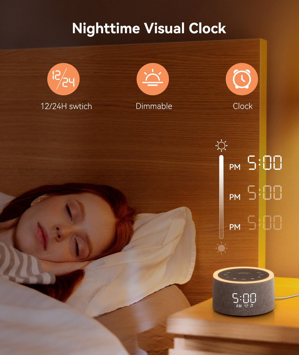 Dreamegg D1+ six nature alarm sounds for gradual mornings