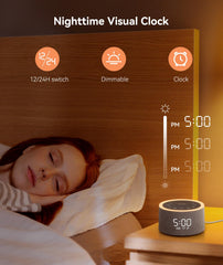 Dreamegg D1+ six nature alarm sounds for gradual mornings