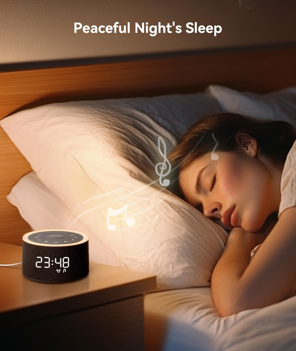 Dreamegg D1+ panel showcasing 29 sound options for customizable sleep