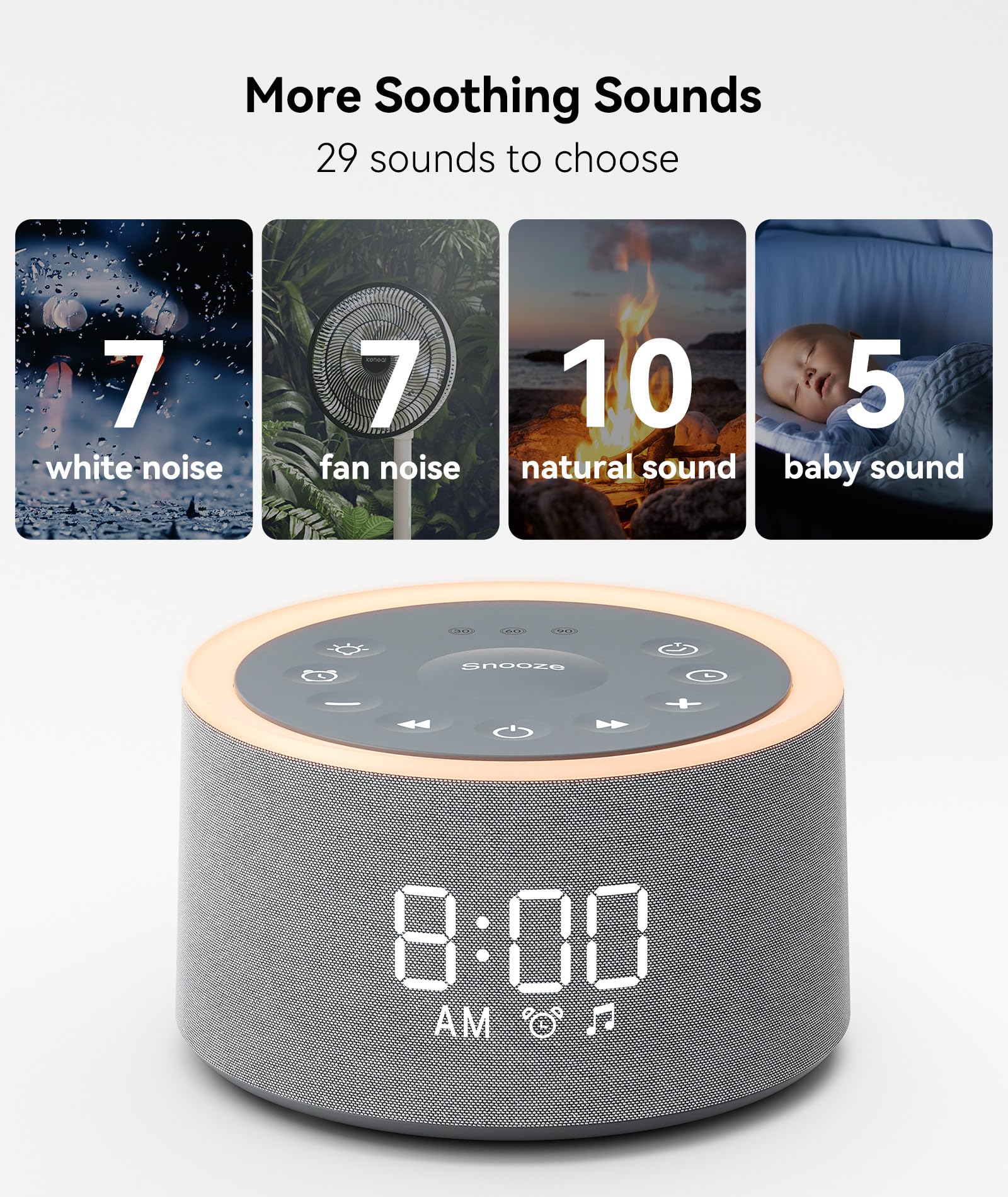 Dreamegg D1+ warm night light provides cozy ambience for bedtime routines