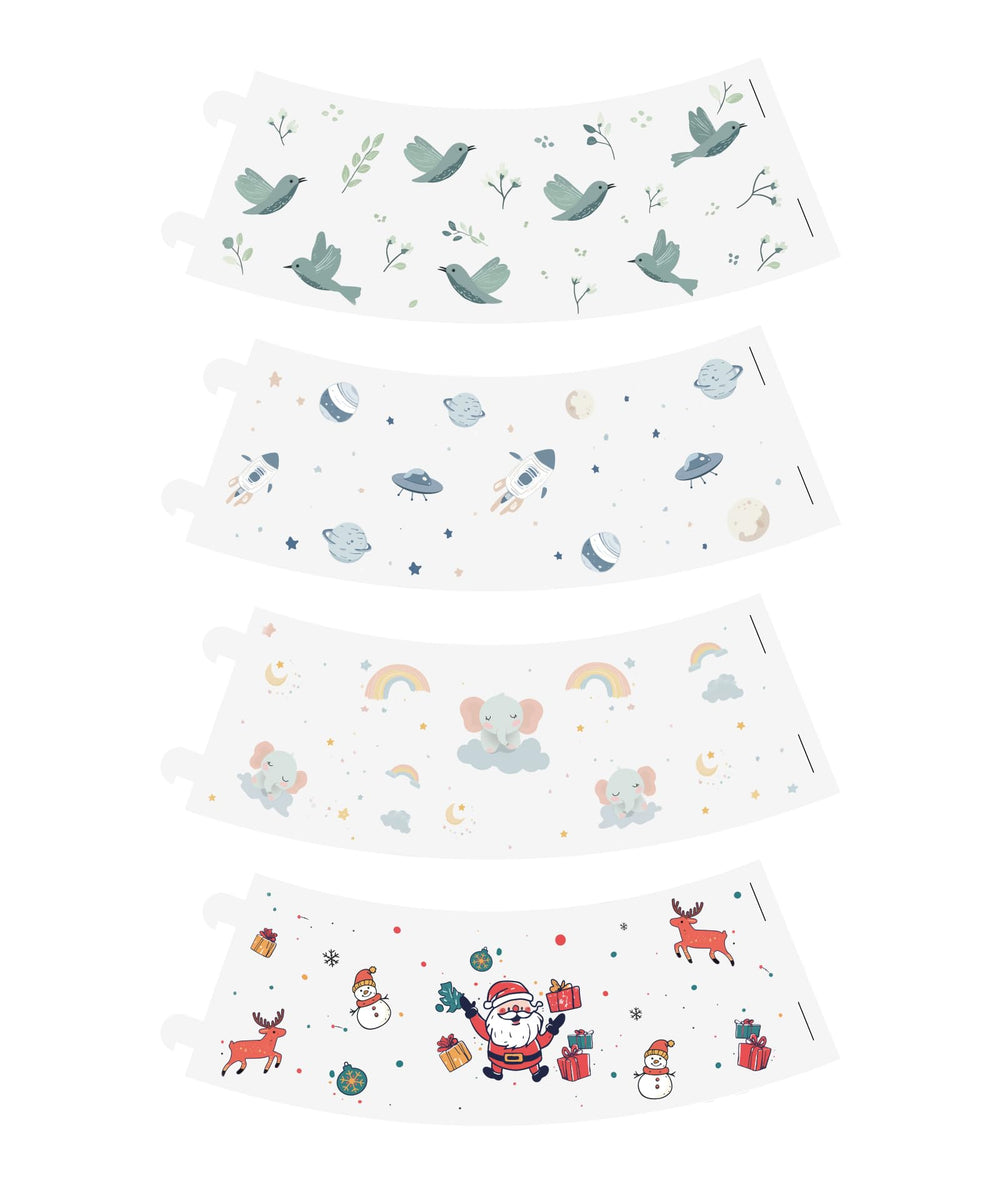 Dreamegg Nite 1 coverlet sky-animals supports soothing nightly routines.