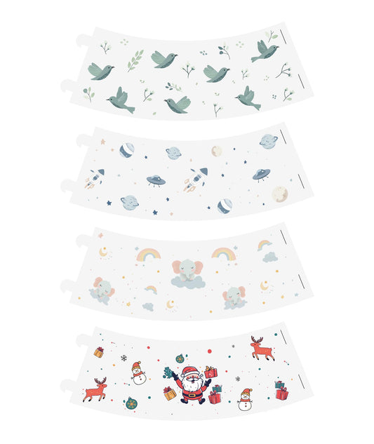 Dreamegg Nite 1 coverlet sky-animals supports soothing nightly routines.