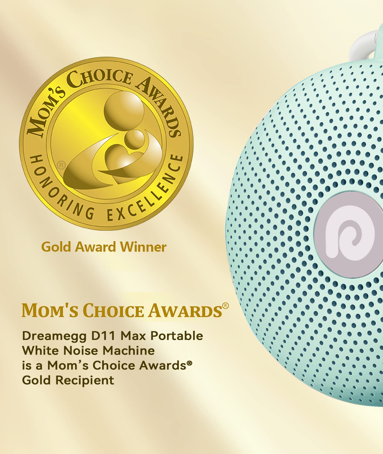 Dreamegg sound therapy machine portable travel setup helps on-the-go sleep.