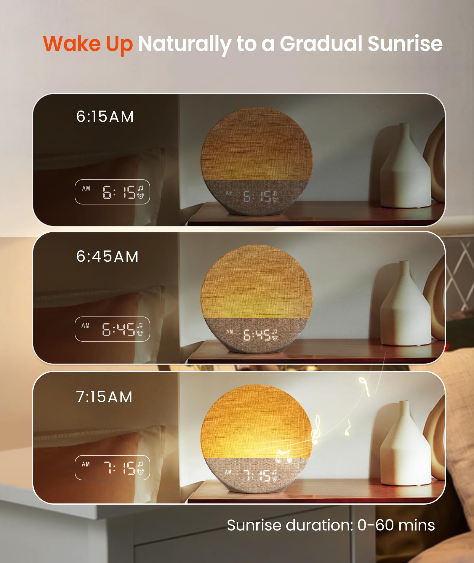Dreamegg Sunrise 1 phone-free setup simplifies bedtime and reduces screen time.