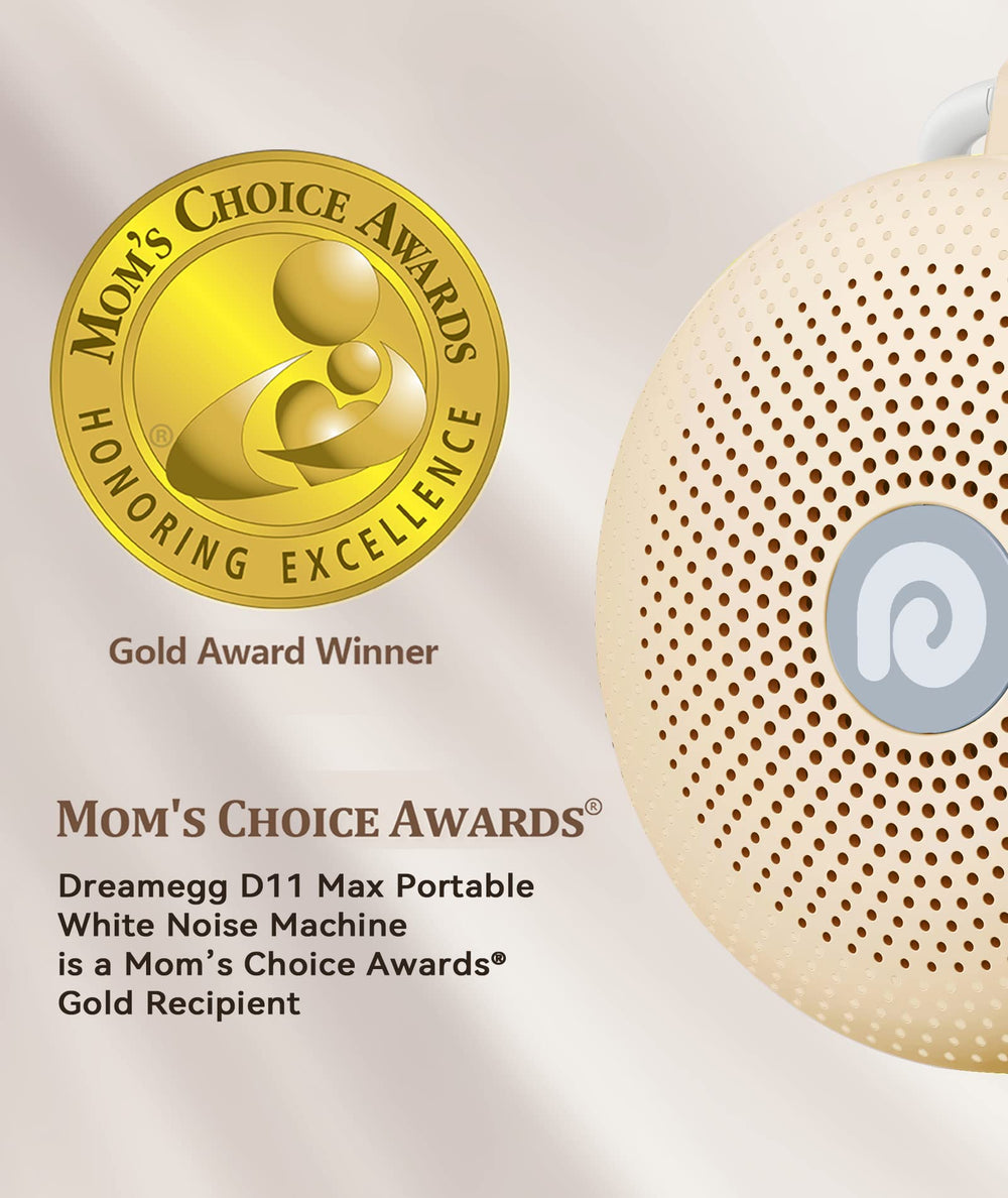 Dreamegg White Noise Machine 1800mAh battery enables overnight portability.