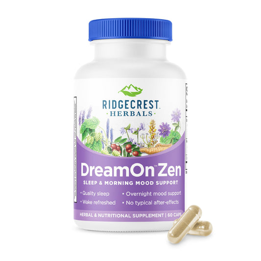 Ridgecrest DreamOn Zen bottle label