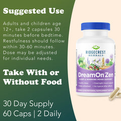 Herbal ingredients illustration for DreamOn Zen