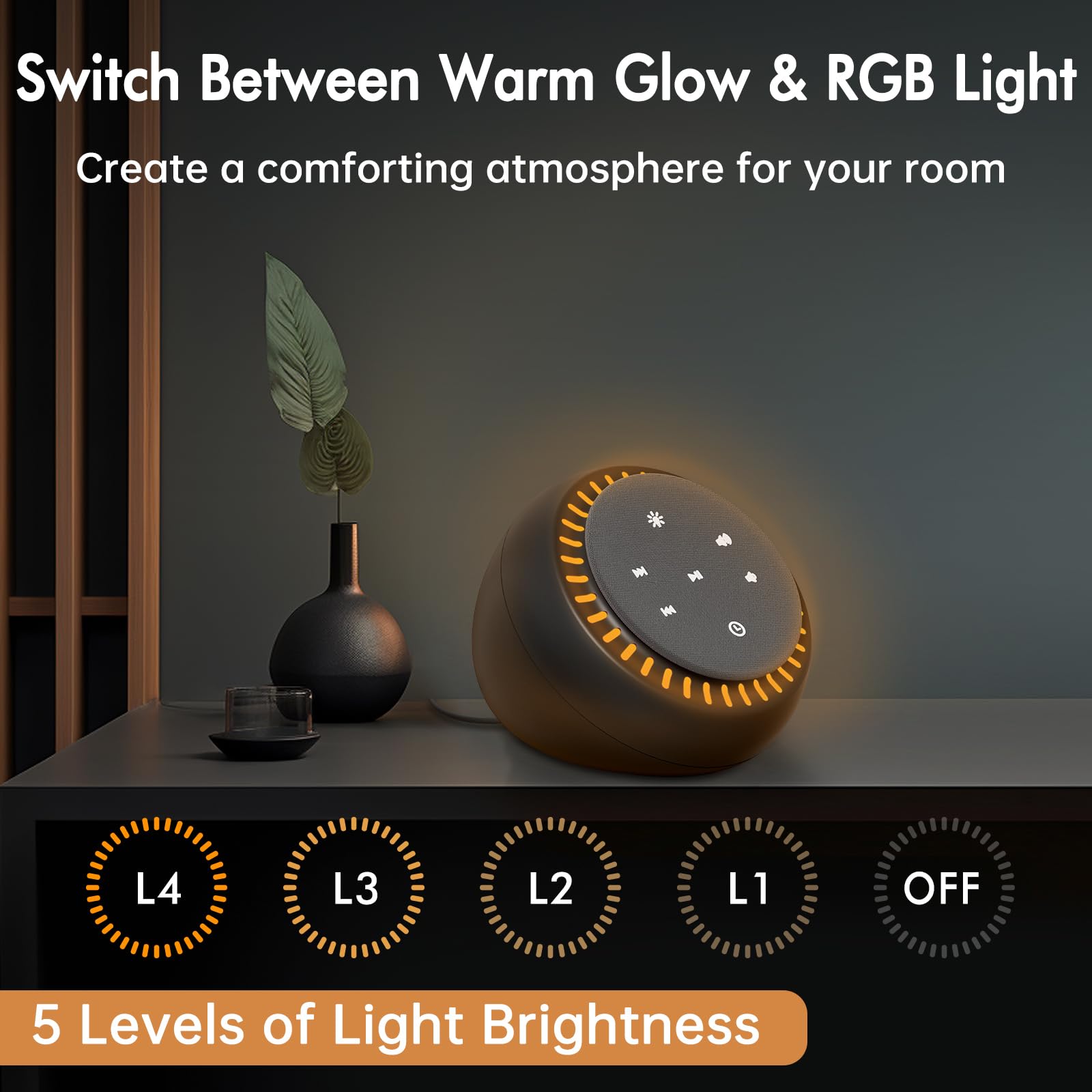 DreamSky 30-volume levels for flexible listening in any setting.