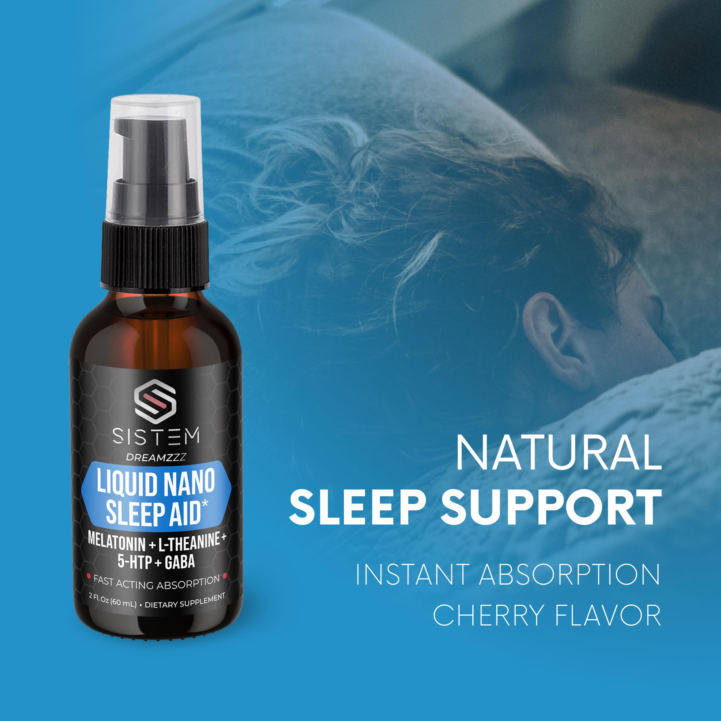 On-the-go sleep aid liquid for restful nights