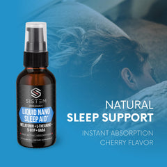On-the-go sleep aid liquid for restful nights