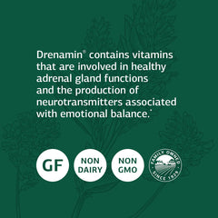 Drenamin bottle with serving size information
