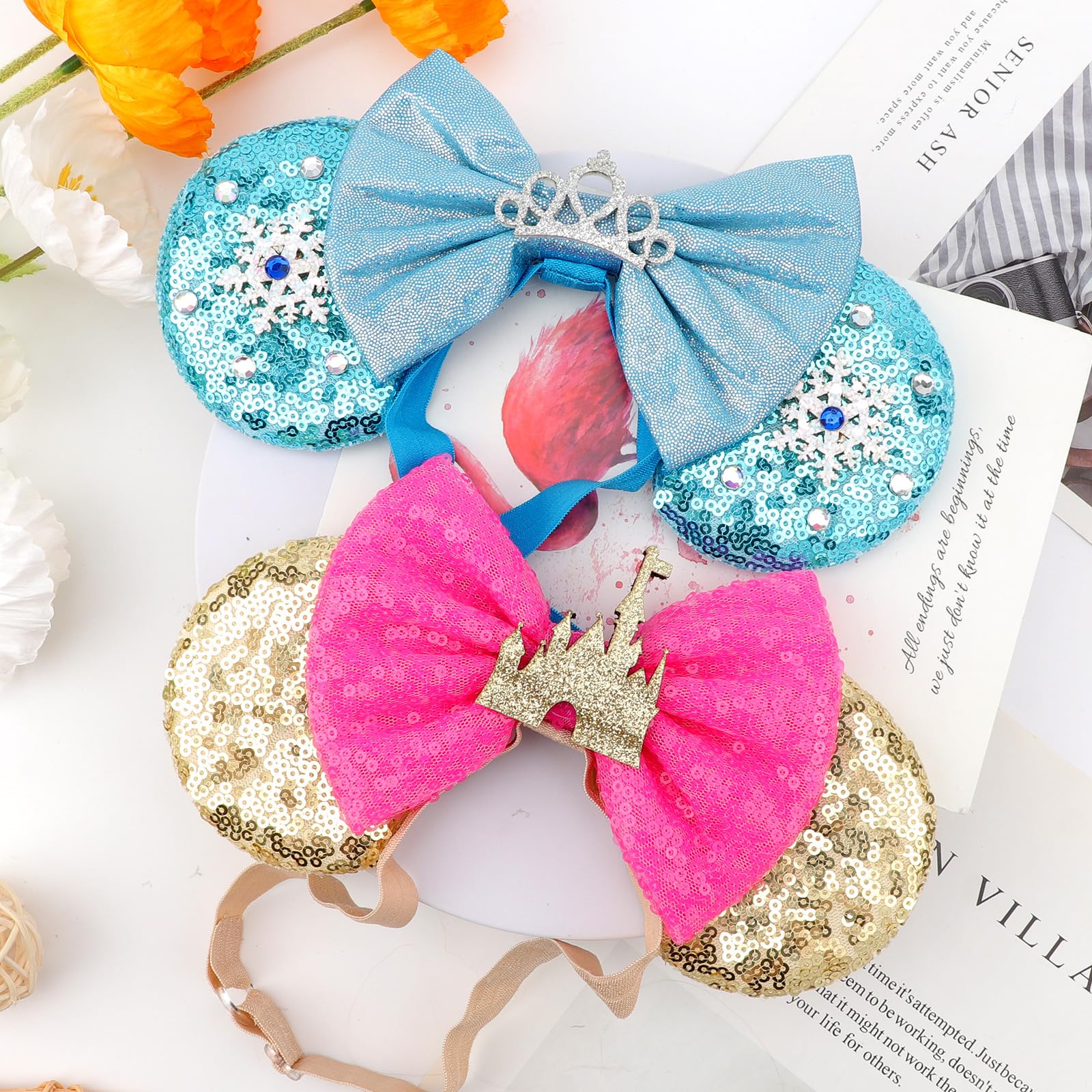 DRESHOW Headband as a cute photo prop to brighten shoots.