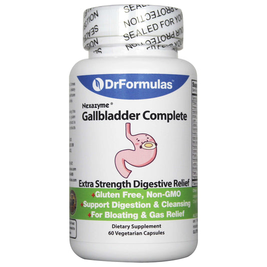 DrFormulas 18 Digestive Enzymes bottle with capsules
