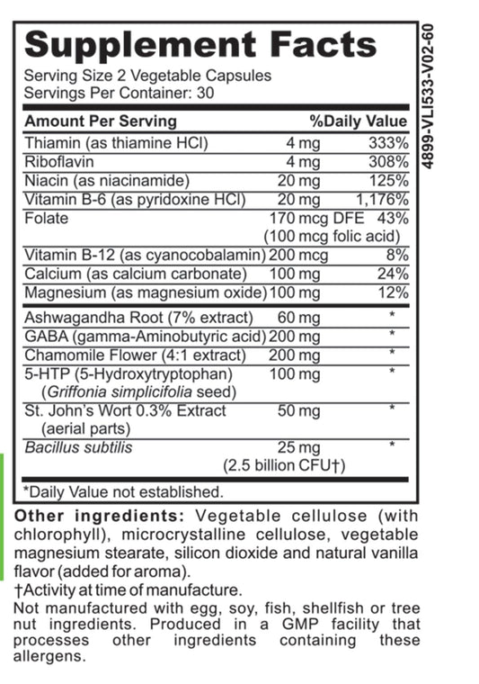 Mood Boost Probiotics with Stress B Complex packaging
