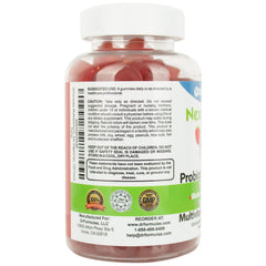 Vegan and halal certification icons on Nexabiotic packaging