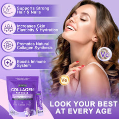 DRFOSTER Collagen Peptides packaging with 30 single-serve sticks