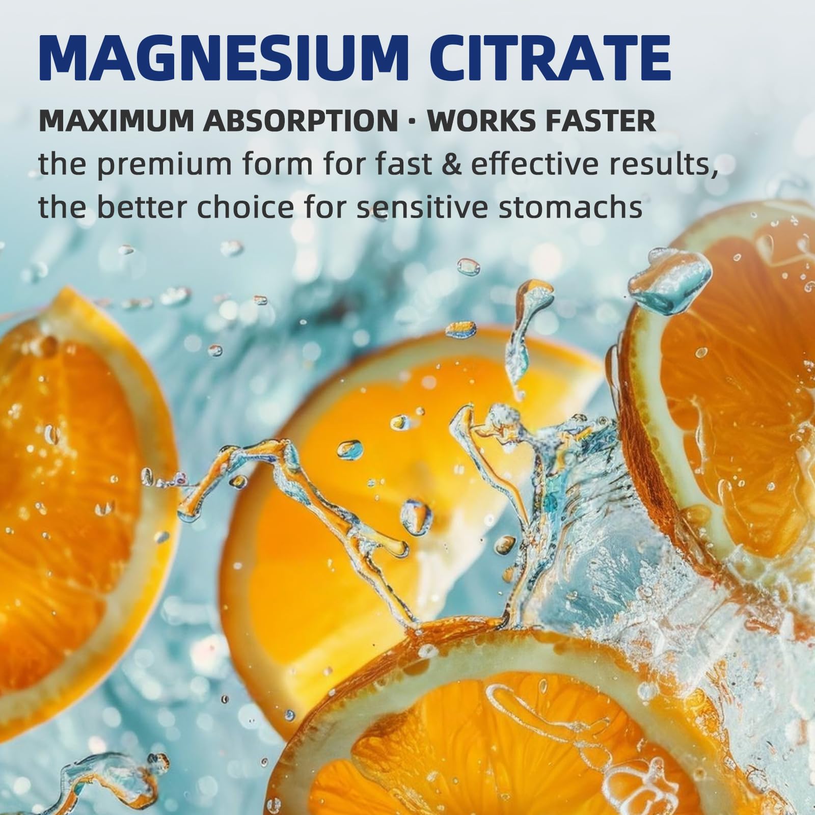 Illustration of constipation relief with magnesium citrate