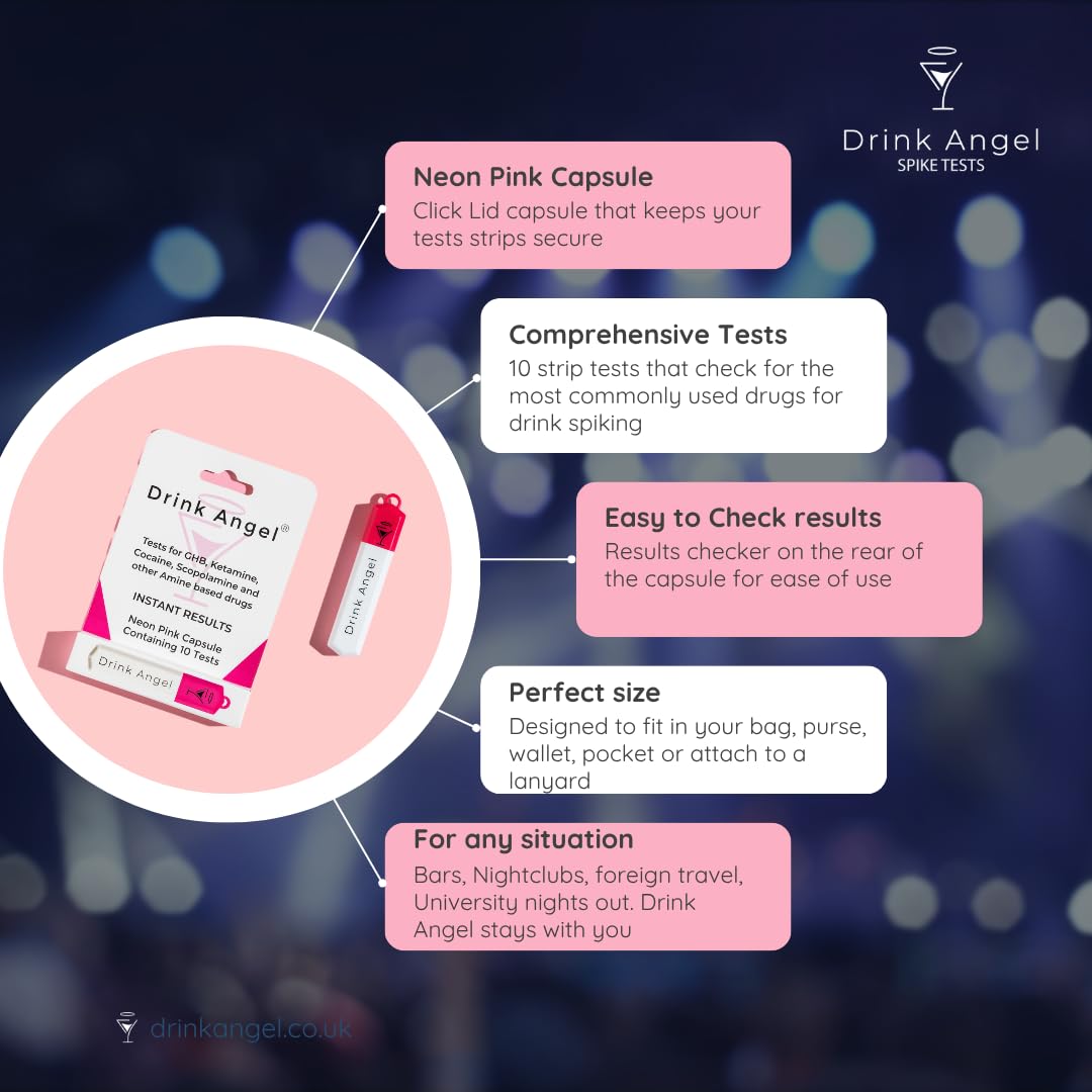 Discreet on-the-go spike test kit components and strips