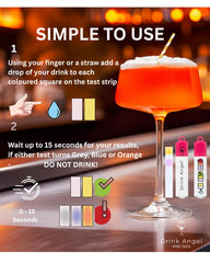 Compact portable Drink Angel Spike Test Kit in hand