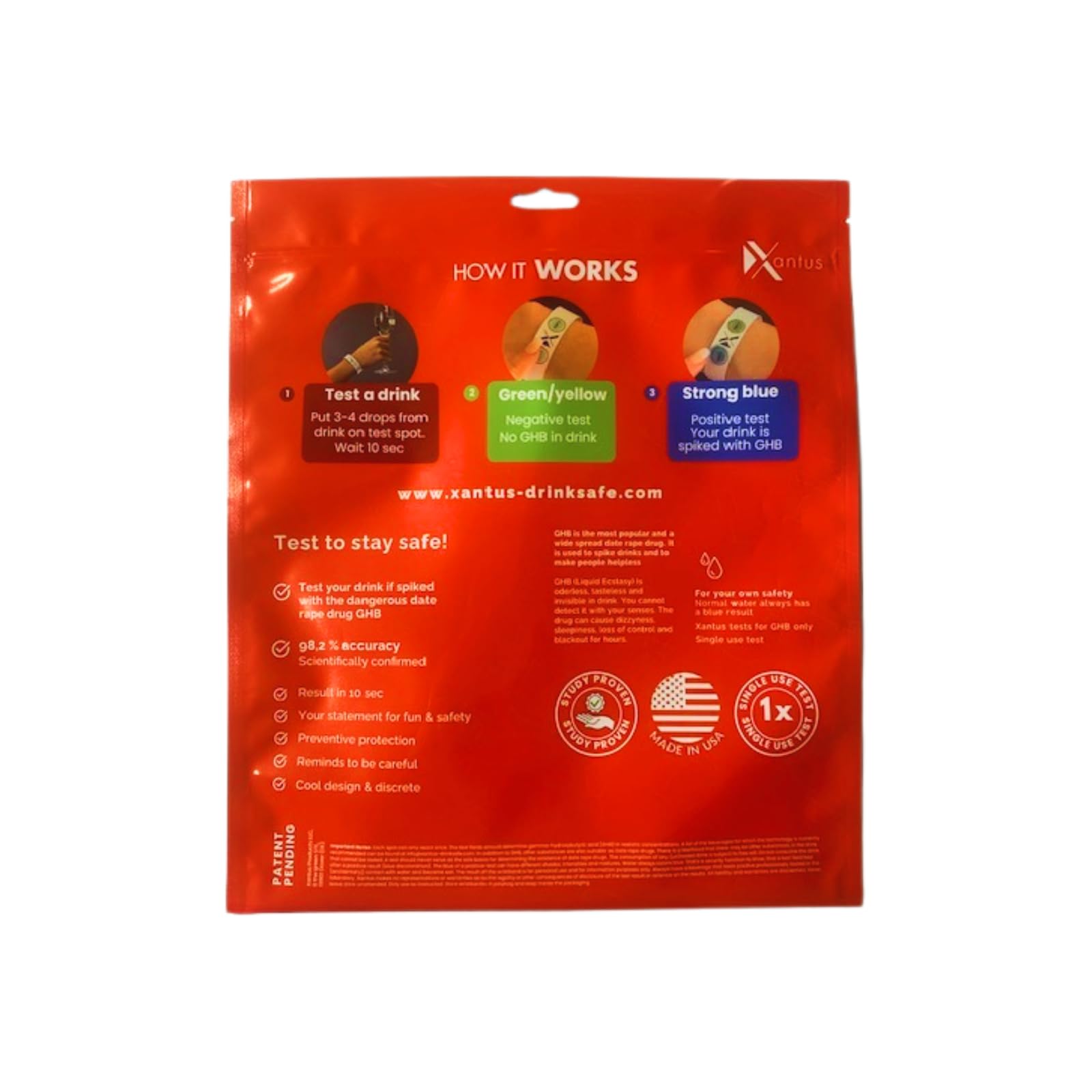 Bulk pack of wristbands showing 400 tests