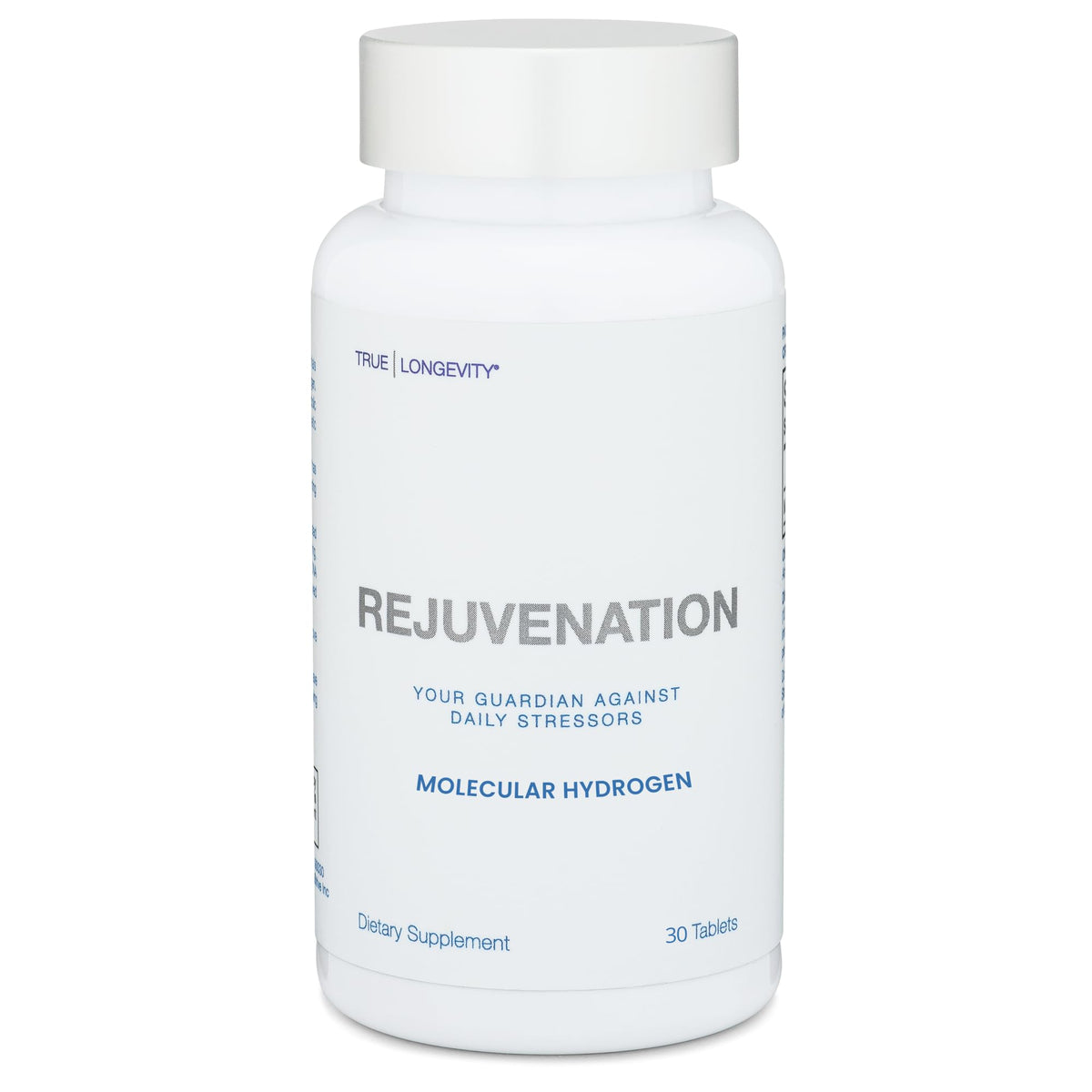 Glass of water with a DRINK HRW Rejuvenation tablet dissolving showing a cloudy swirl