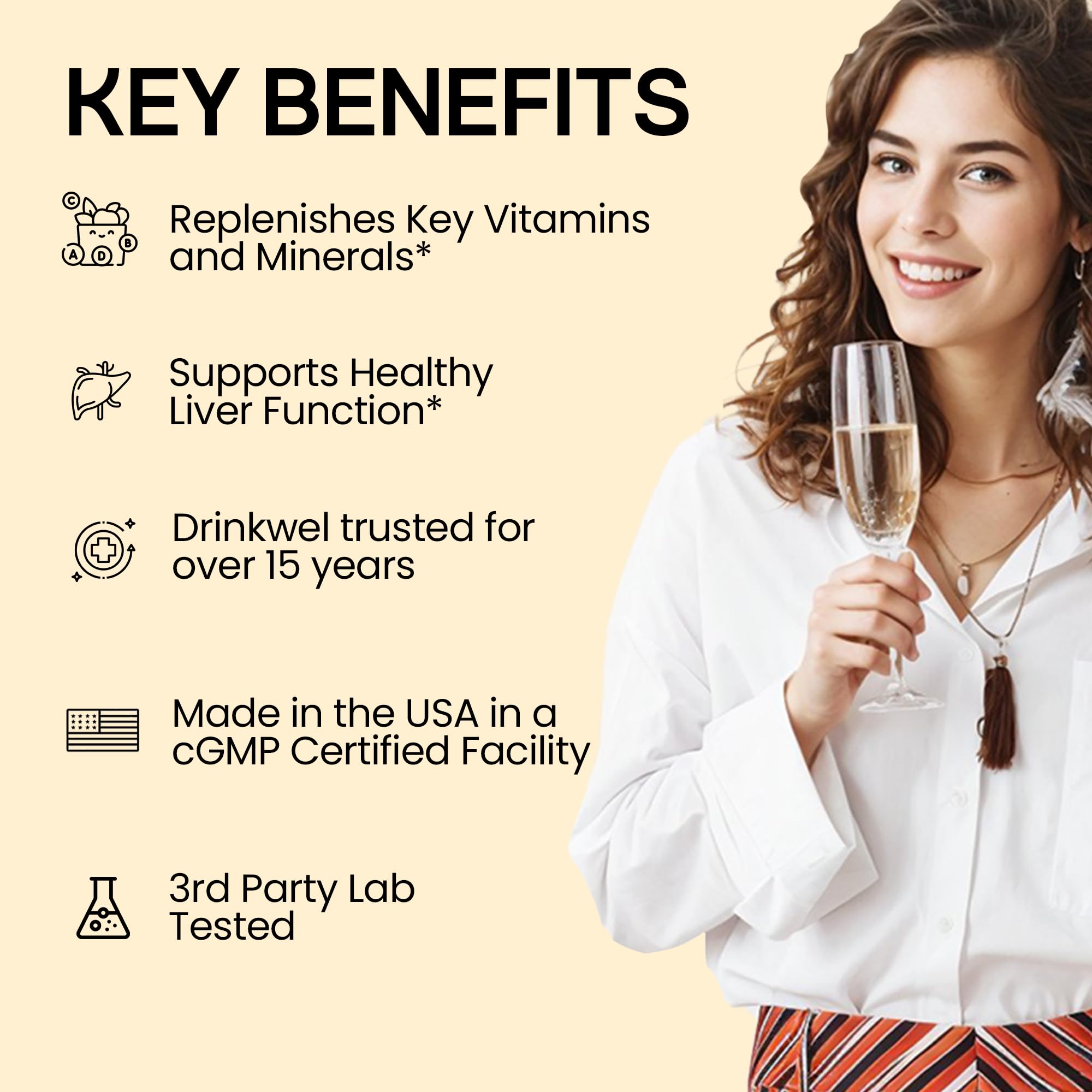 Zinc and magnesium minerals on supplement label