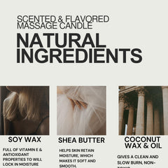 Ingredients: coconut wax, coconut oil, soy wax, shea butter