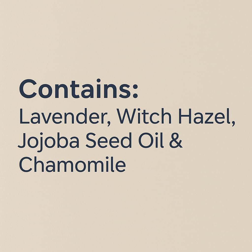 Close-up of lavender essential oil and chamomile pillow spray