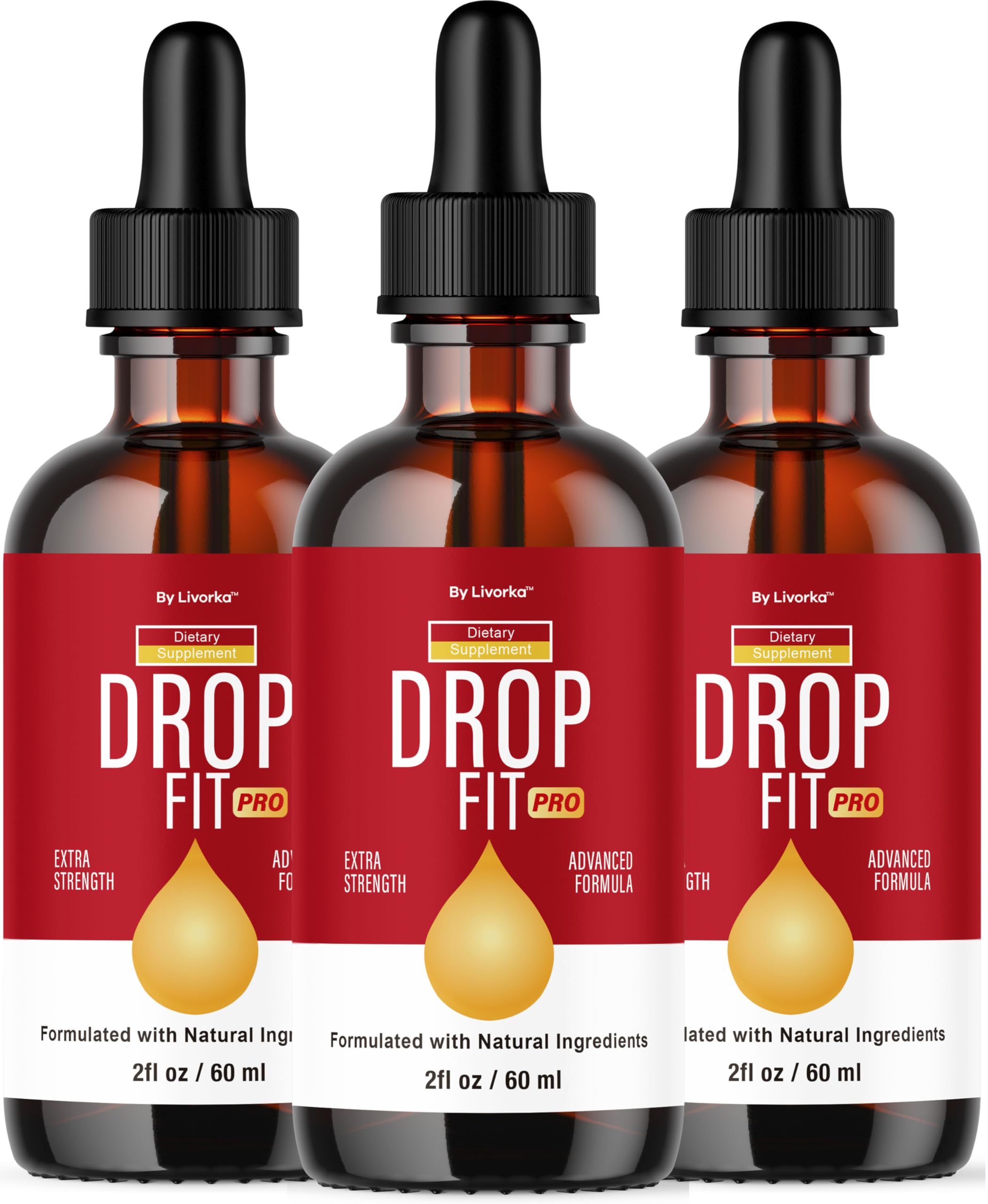 Drop Fit Pro Drops bottle front view