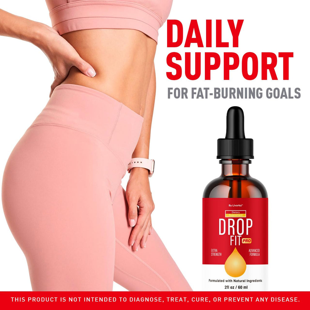 Drop Fit Pro Liquid Drops bottle label close-up