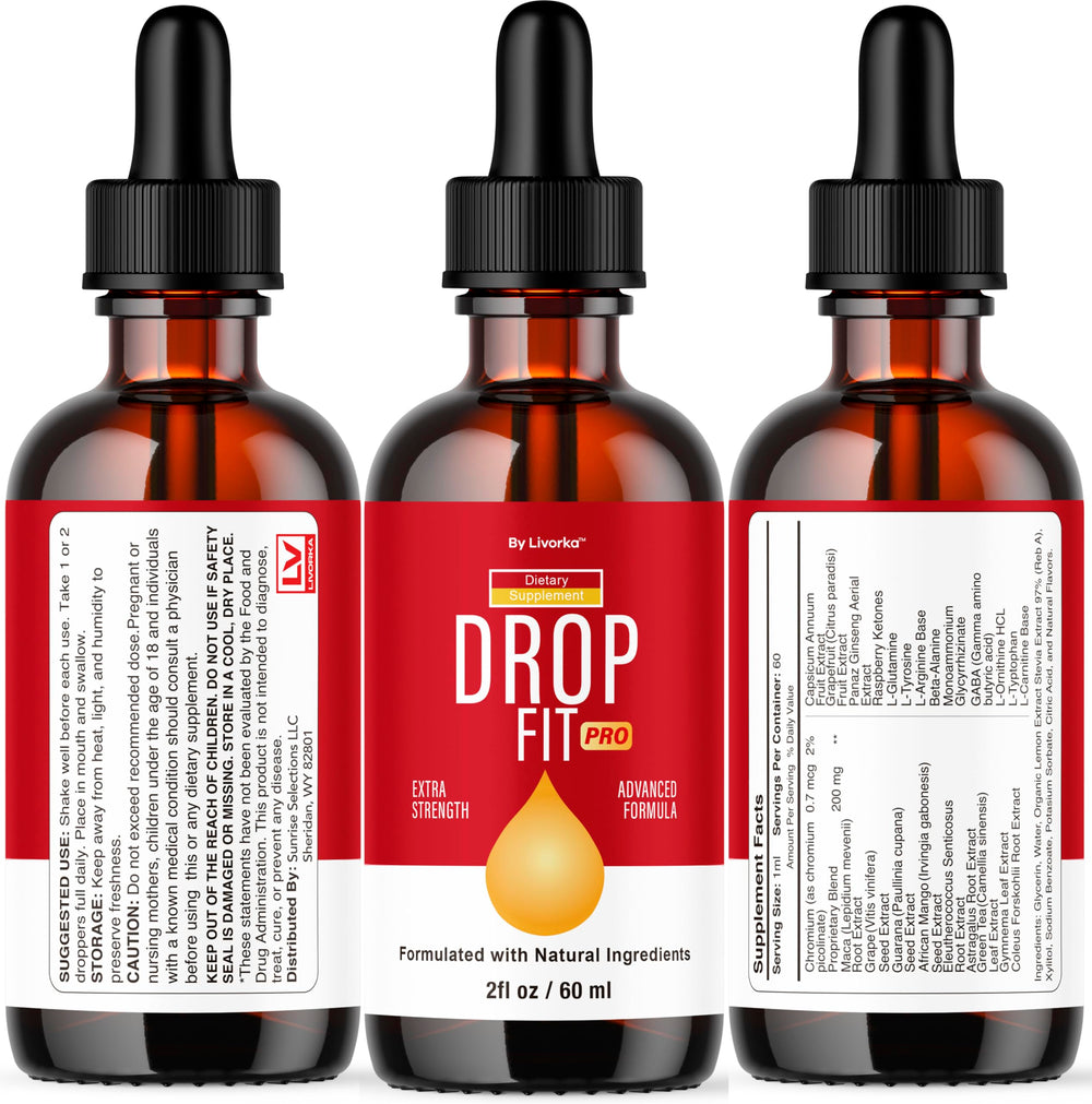 Lifestyle image showing health and wellness with Drop Fit Pro Drops