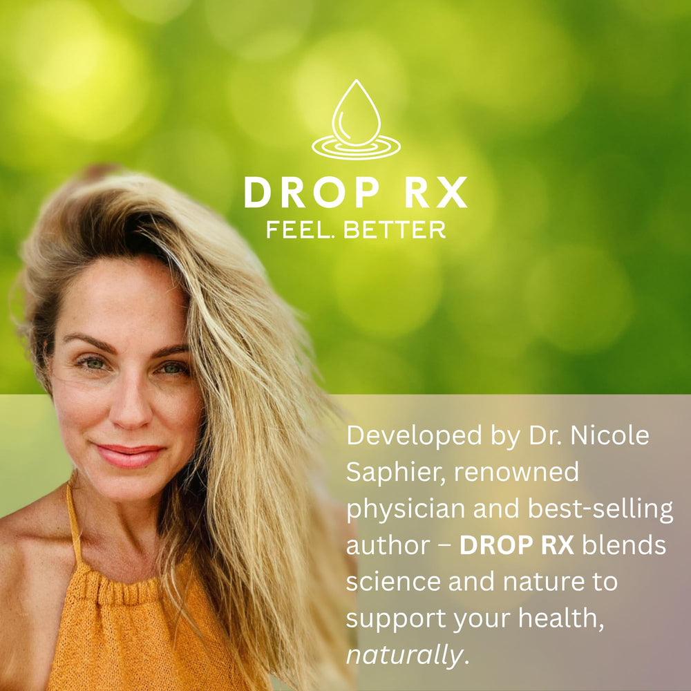 Liquid drops with Maca, Ginkgo Biloba, and Tribulus Terrestris ingredients