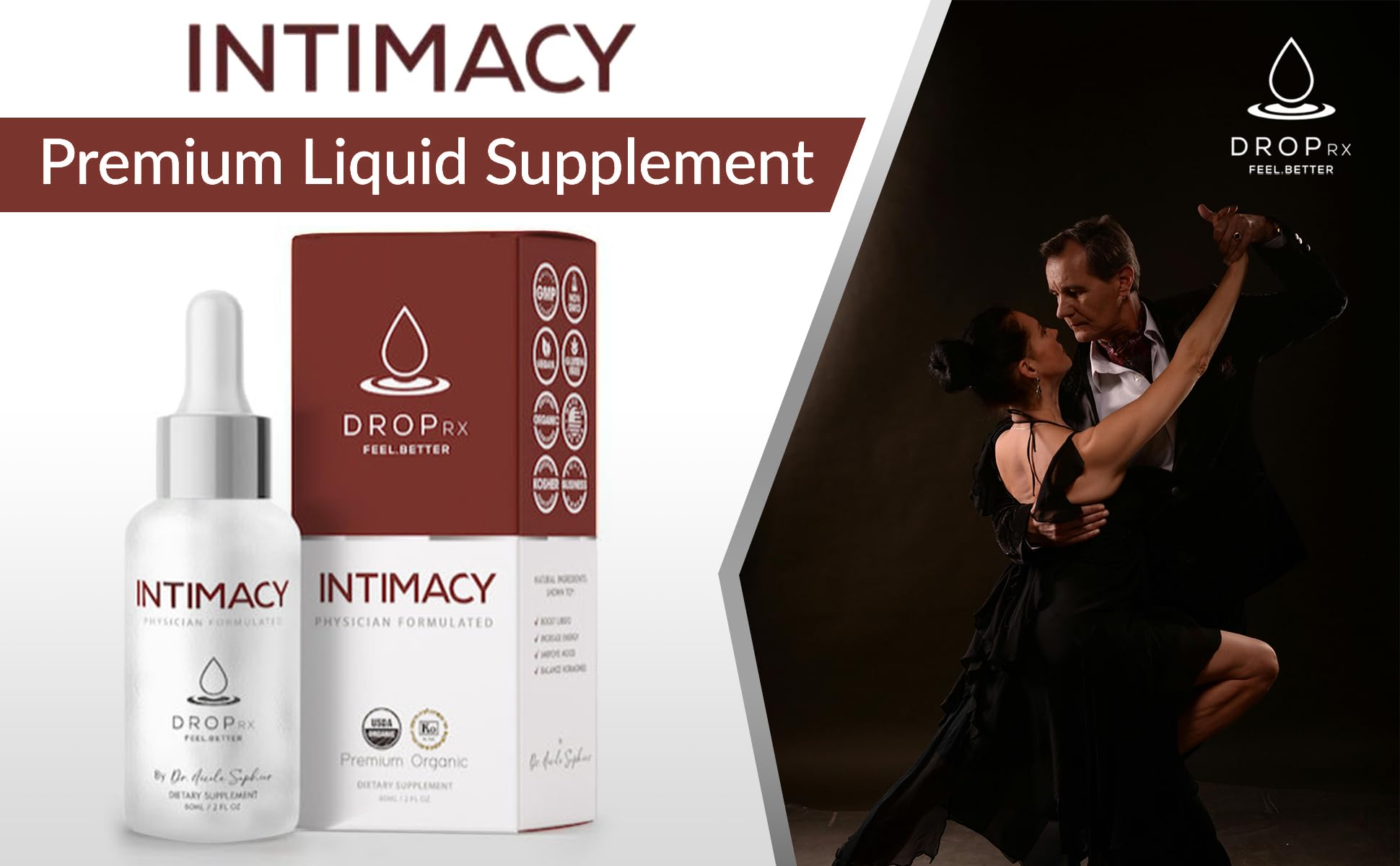 Third-party testing seal for Drop Rx Intimacy ingredients