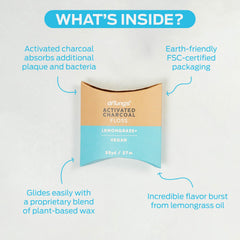 Close-up showing floss gentle on gums cushion-soft texture
