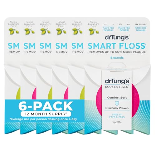 DrTung's Smart Floss Cardamom flavor 6-pack packaging